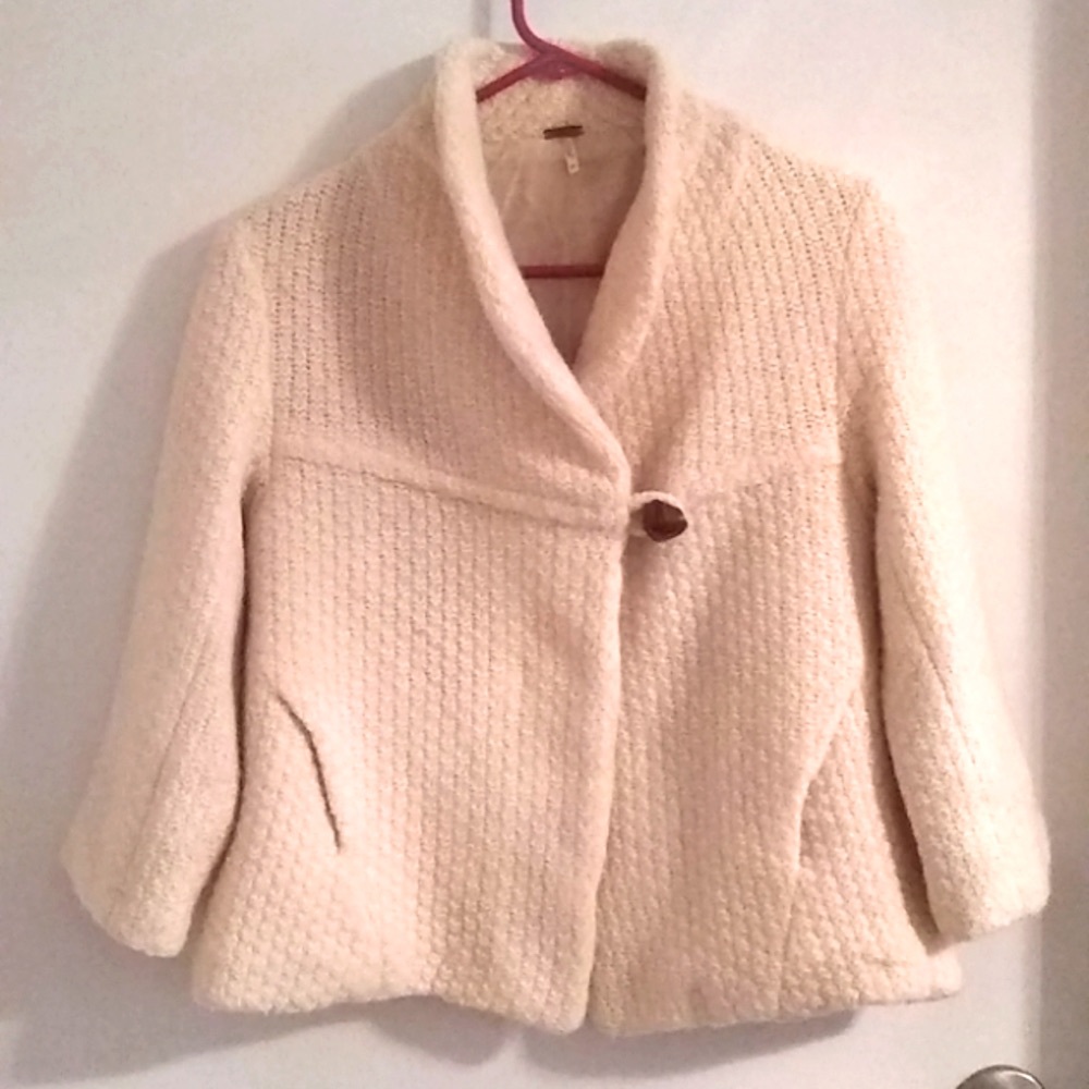 Gorgeous Free People Lambswool Jacket, Sz S/M (fits S and M)